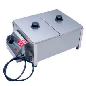 Molheira/derretedeira elétrica banho maria – 2 cubas