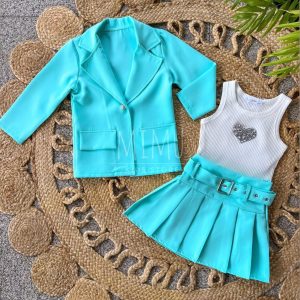 Conjunto Blazer e saia (top comprado separadamente)
