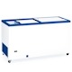 Arca congeladora de 150 cm e 470 litros com portas deslizantes opacas para a restauração. Freezer congelador horizontal para bares e restaurantes.