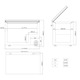 Arca congeladora horizontal com uma porta pivotante, aço, com fechadura, -2°C a -25°C, 1275x750x840 mm, EASYLINE 450L 10083 Vaiotec - Image 4