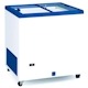Arca congeladora horizontal de 85 cm e 220 litros com portas de vidro deslizantes. Freezer congelador horizontal para bar, restaurant e restauração.