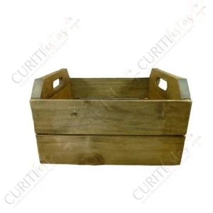 Caixote – Madeira – Cor Natural – Grande