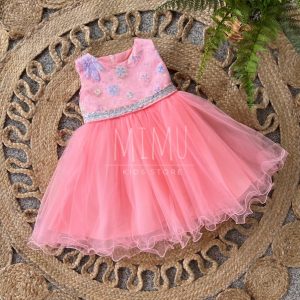 Vestido Amélie em coral