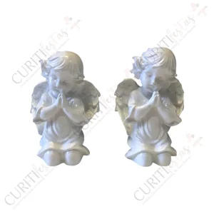 Escultura – Anjo – Branco – Par