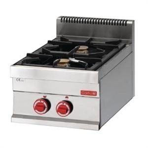 Fogão a gás de 2 bicos com 2 bicos 65/40 PCG line 650 Gastro M GL916