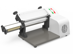 Laminador Ind De Massas 28 Cm C/ Cortador 220V Carenagem De Abs Branca Branco Cromado