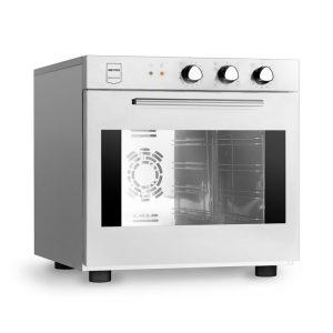 METRO Professional Forno de convecção GCO2001, aço inoxidável, 59 x 70.5 x 59 cm, 2200 W, 4 prateleiras, 4 níveis de cozedura, grill, temporizador