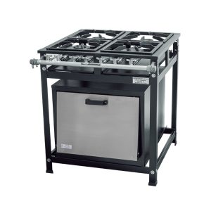 Fogão ind. 4 bocas 2 duplas c/ Forno Economy