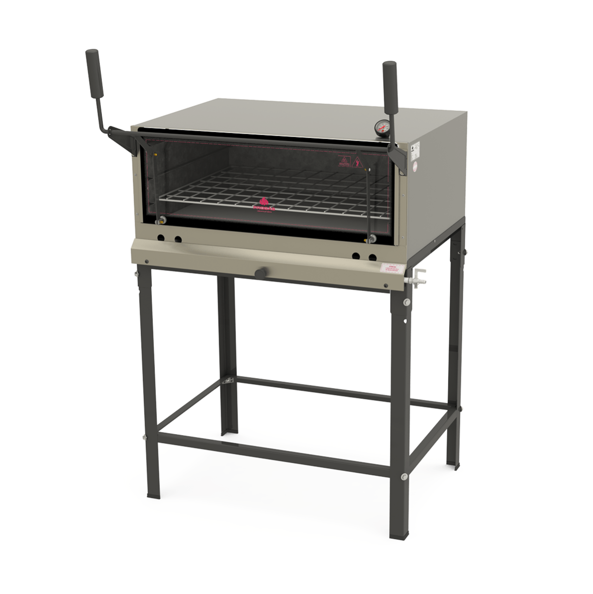 Forno refratário a gás – 1.10 x 1.10 inox