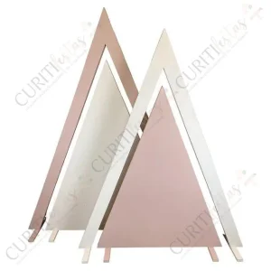 Painel – MDF – Triangular – Rosê – Par