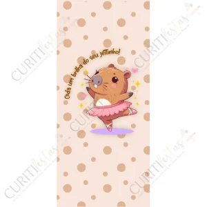 Painel Tecido Lateral – Capivara – 1,00 x 2,25 m (CxA)
