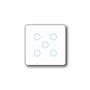 SmartStaging vPRO Comando de Cenários 5 Botões (15 Cenários) Zigbee Branco - SYPC05ZBBR