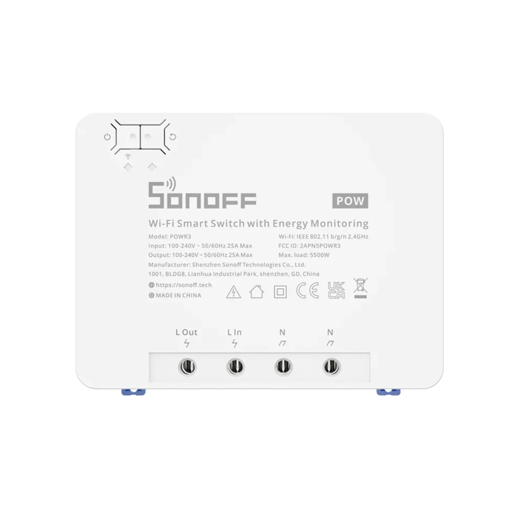 Sonoff Pow R3 - Módulo de Alta potência c/ medição de energia - Image 2