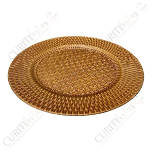 Sousplat – Cor de Rattan – Rústico – Fosco