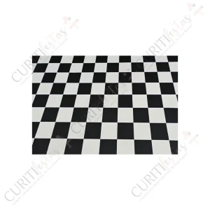 Tapete – Quadriculado – Preto e Branco – Pequeno – 3,00 x 2,00 m (CxL)