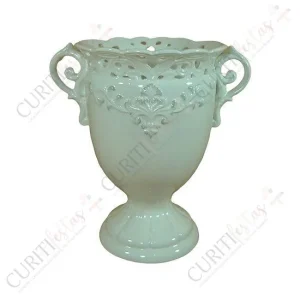 Vaso – Branco – Rendado – Grande