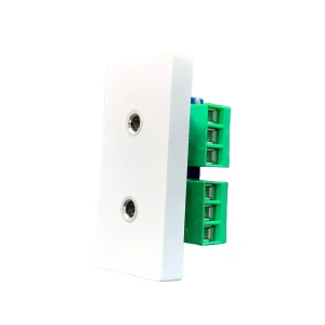 SmartStaging vPRO Meio Módulo 2x P2 Aux Jack 3.5mm Branco - SYP0MHDPHBR