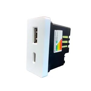 SmartStaging vPRO Meio Módulo USB-C + USB-A 20W Branco - SYP0MUCABR